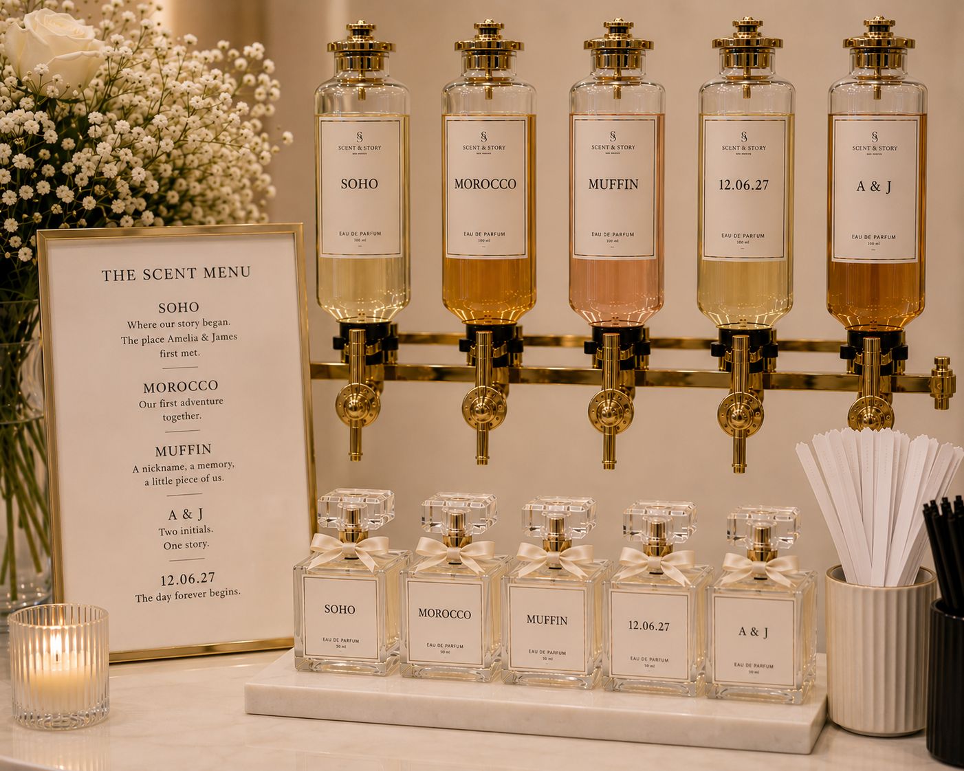 Personalised wedding favour